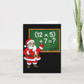 67 Teacher Christmas Santa Six Seven Meme Brainrot Kaart (Voorkant)