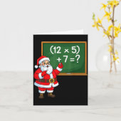 67 Teacher Christmas Santa Six Seven Meme Brainrot Kaart (Gele Bloem)
