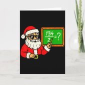 67 Teacher Christmas Santa Six Seven Meme Brainrot Kaart (Voorkant)