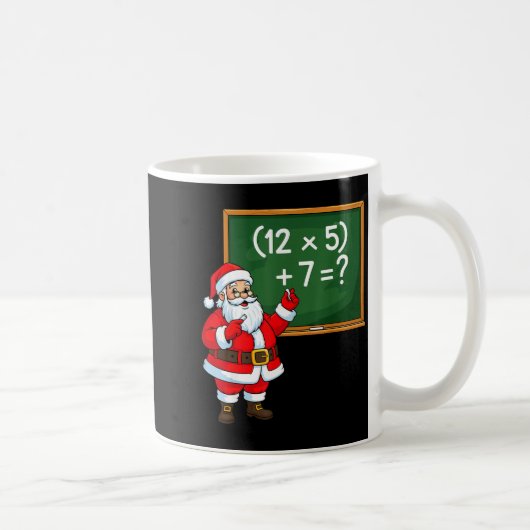 67 Teacher Christmas Santa Six Seven Meme Brainrot Koffiemok (Rechts)