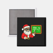 67 Teacher Christmas Santa Six Seven Meme Brainrot Magneet (Voorkant / Achterkant)