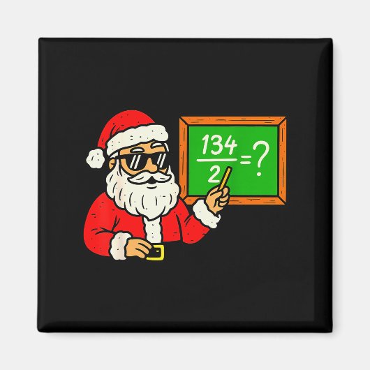 67 Teacher Christmas Santa Six Seven Meme Brainrot Magneet (Voorkant)
