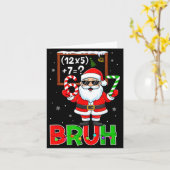 67 Teacher Christmas Santa Six Seven Meme Math Equ Kaart (Gele Bloem)