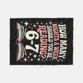 67 Teacher How Many Nights A Week Should You Be Re Fleece Deken (Voorkant (Horizontaal))