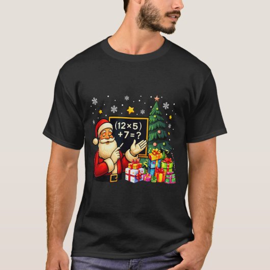 67 Teacher Santa Christmas Six Seven Meme Brainrot T-shirt (Voorkant)