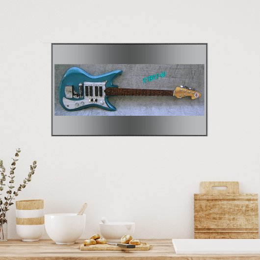'67 Teisco Guitar Print (Keuken)
