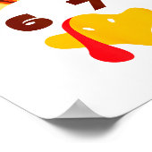 67 Thanksgiving Funny 6 7 Six Seven Turkey Social  Poster (Hoek)