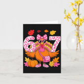 67 Thanksgiving Funny Turkey 67 Turkey Six Seven G Kaart (Gele Bloem)
