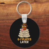 67 Thanksgiving Funny Turkey 6-7 Meme Six Seven Bo Sleutelhanger (Voorkant)