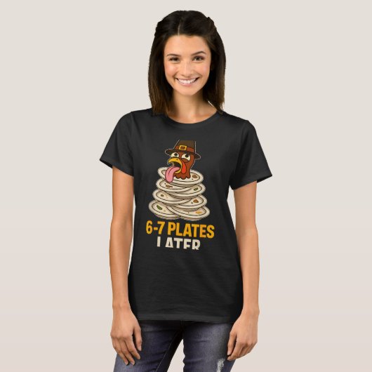 67 Thanksgiving Funny Turkey 6-7 Meme Six Seven Bo T-shirt (Voorkant volledig)