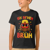 67 Thanksgiving Funny Turkey 6 7 Six Seven Bruh T-shirt (Voorkant)