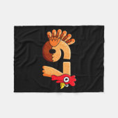 67 Thanksgiving Funny Turkey Thanksgiving 67 Turke Fleece Deken (Voorkant (Horizontaal))