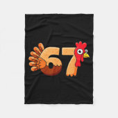 67 Thanksgiving Funny Turkey Thanksgiving 67 Turke Fleece Deken (Voorkant)
