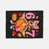 67 Thanksgiving Funny Turkey Thanksgiving 67 Turke Fleece Deken (Voorkant (Horizontaal))