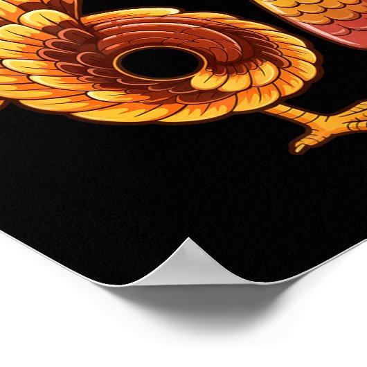 67 Thanksgiving Funny Turkey Thanksgiving 67 Turke Poster (Hoek)