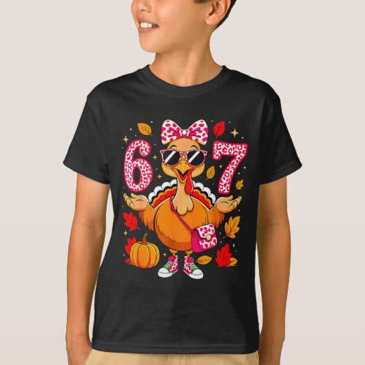 67 Thanksgiving Funny Turkey Thanksgiving 67 Turke T-shirt (Voorkant)