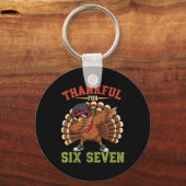67 Thanksgiving-meme Grappige Dankbare Kalkoen Dab Sleutelhanger (Voorkant)