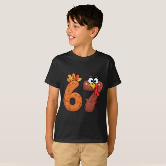 67 Thanksgiving Turkey  T-shirt (Voorkant volledig)