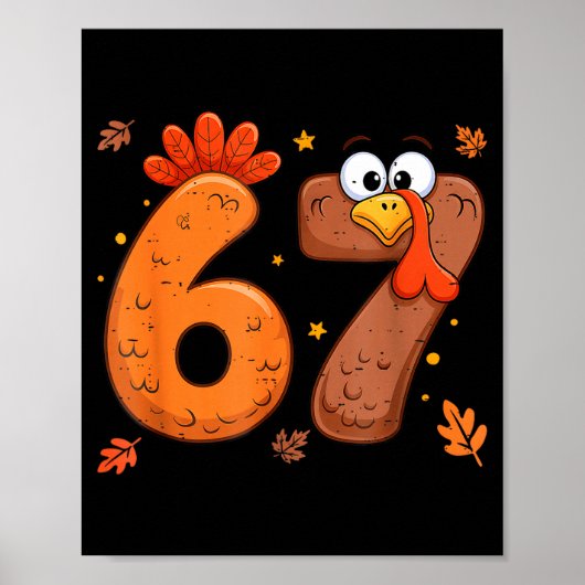 67 Thanksgiving Turkey Turkey  Poster (Voorkant)