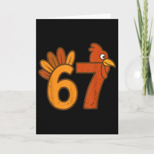 67 Thanksgiving Wiskunde Kalkoen Grappig Brainrot Kaart