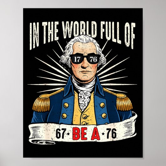 67 tot 76 Grappige George Washington Geschiedenis  Poster (Voorkant)