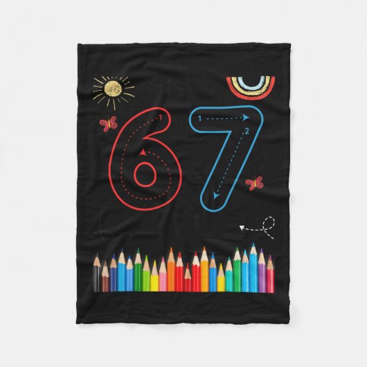 67 Tracing Funny Meme Elementary School Teachers  Fleece Deken (Voorkant)
