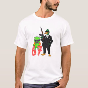 67 tshirt eend stijl tshirt