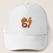 67 turkey thanksgiving funny trucker pet (Voorkant)
