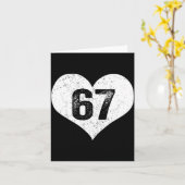 67 Valentijn Grappige Six Seven 6 7 Meme Gen Alpha Kaart (Gele Bloem)