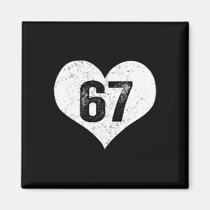 67 Valentijn Grappige Zes Zeven 6 7 Meme Gen Alpha Magneet
