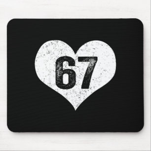 67 Valentijn Grappige Zes Zeven 6 7 Meme Gen Alpha Muismat