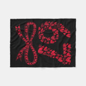 67 Valentijnsdag Hart Meme – Trendy Six Seven  Fleece Deken (Voorkant (Horizontaal))