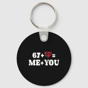 67 Valentijnsdag Ik hou van jou Grappige Gelukkige Sleutelhanger