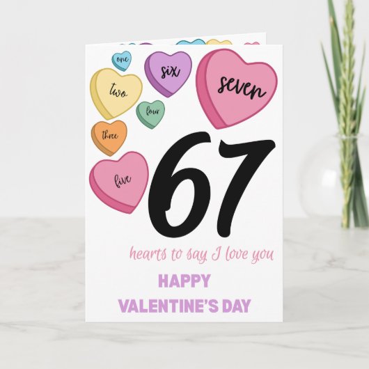 67 Valentijnsdagkaart Kaart (Voorkant)