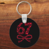 67 Valentine’s Day Heart Meme – Trendy Six Seven  Sleutelhanger (Voorkant)