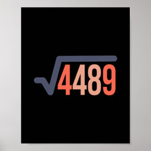 67 Vintage Grappige Meme Vierkantswortel 4489 Slan Poster