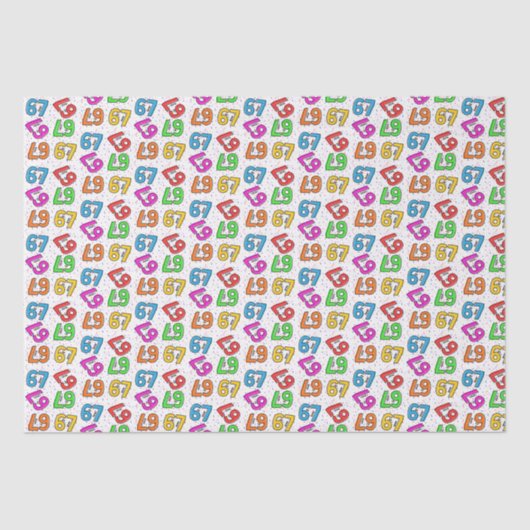 "67" Viral Confetti Tissue Paper Tissuepapier (Voorkant)