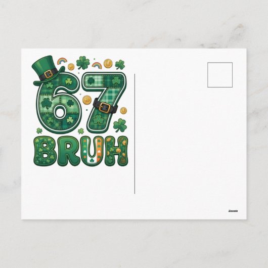 67 Viral Meme St Patricks Feestdagenkaart (Achterkant)