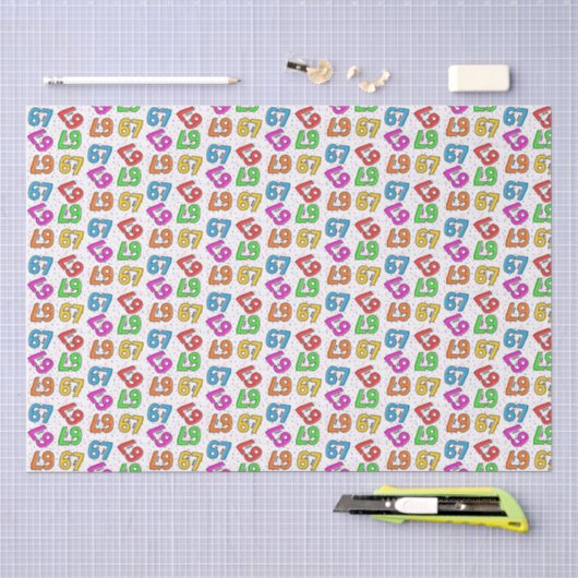 "67" Virale Confetti Tissuepapier (Craft)