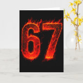 67 Vlam Nummer Zes Zeven Meme 67 Kind Kaart (Gele Bloem)