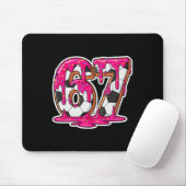 67 Voetbal Ijs Drip Brain Rot Meme _1 Muismat (Met muis)