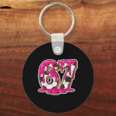 67 Voetbal Ijs Drip Brain Rot Meme _1  Sleutelhanger (Voorkant)