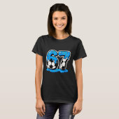 67 Voetbal Ijs Drip Brain Rot Meme T-shirt (Voorkant volledig)