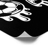 67 Voetbal Ijs Drip Gen Alpha Zes Zeven Meme  Poster (Hoek)