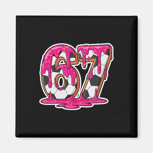 67 Voetbal Ijs Drip Hersenrot Meme _1  Magneet (Voorkant)