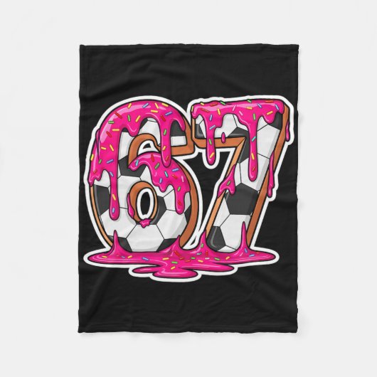 67 Voetbal IJsdrip Hersenrot Meme _1  Fleece Deken (Voorkant)