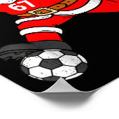 67 Voetbal Kerstman Zes Zeven Meme Kerst Srt Manne Poster (Hoek)