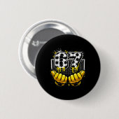 67 Voetbal Nummer Keeper Drip Handschoen Ronde Button 5,7 Cm (Voorkant /achterkant)