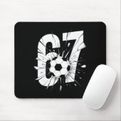 67 Voetbal Zes Zeven 6 7 Meme 67 _2 Muismat (Met muis)