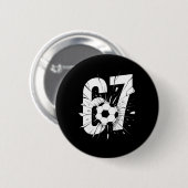 67 Voetbal Zes Zeven 6 7 Meme 67 _2 Ronde Button 5,7 Cm (Voorkant /achterkant)